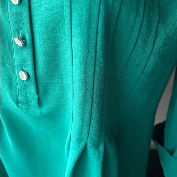 Ava & Grace Teal Button-Down Blouse - Picture 6 of 10